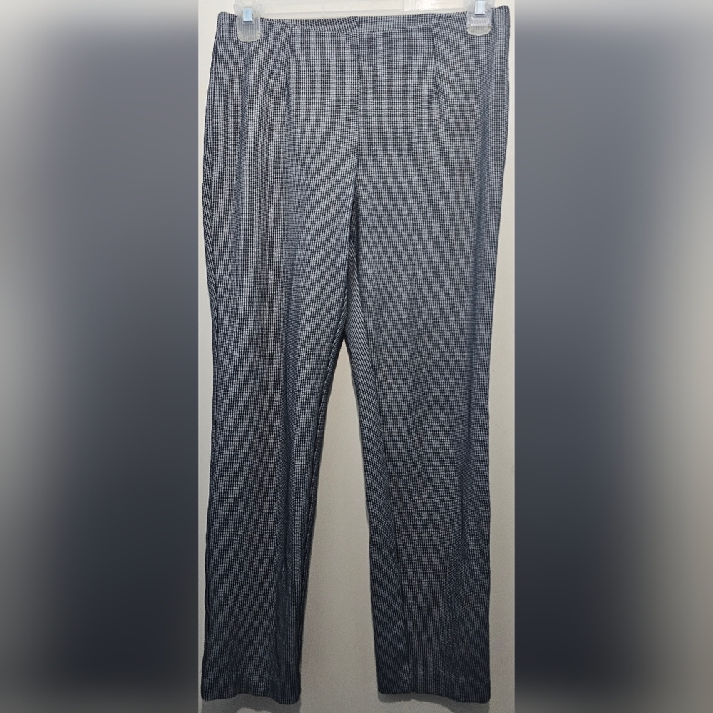 J. Jill - Women's Ponte Slim Leg Houndstooth Pant - Size Small - Black & White
